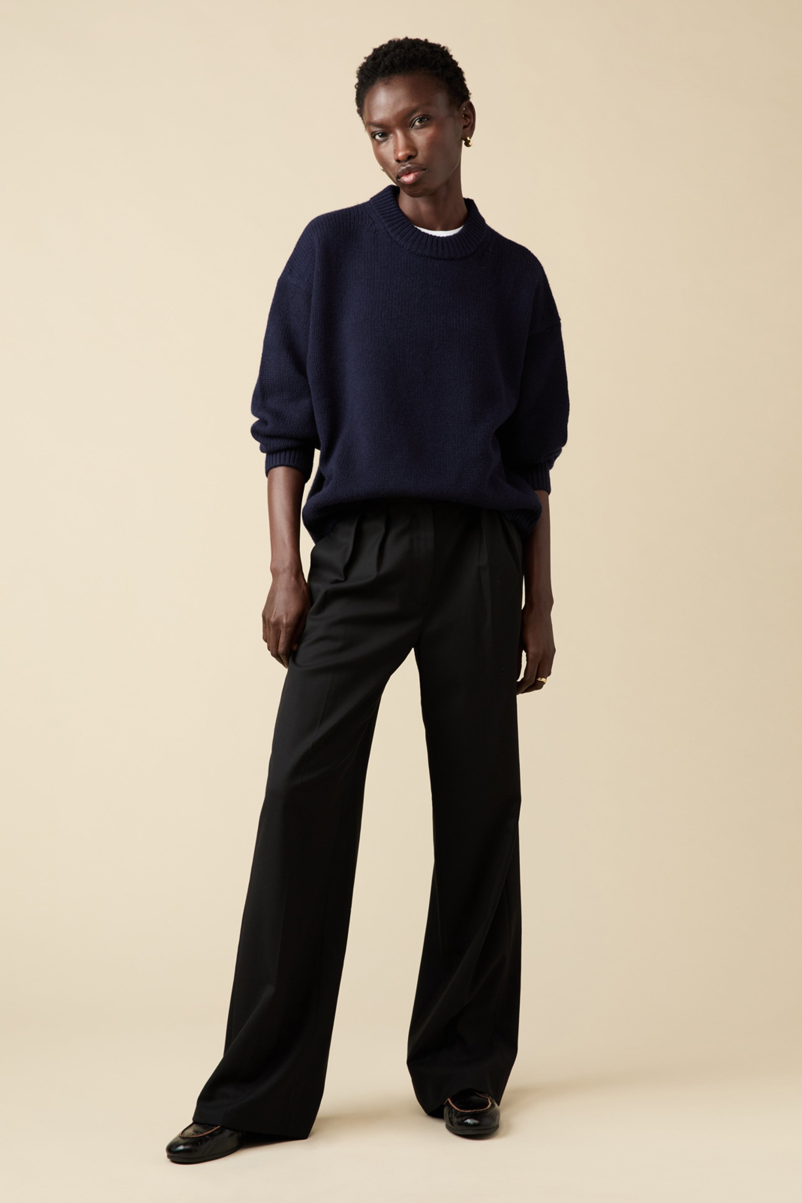 The Cashmere Signature Crew in Navy – Sold Out NYC