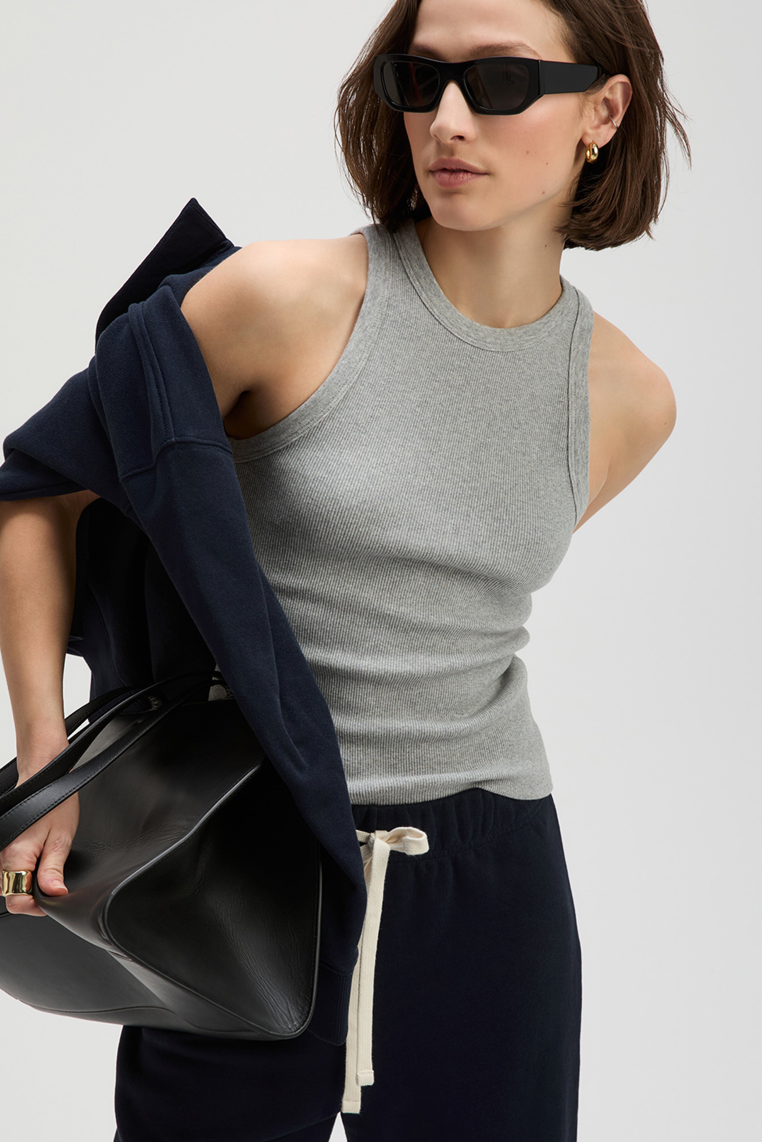 The Not So Basic Tank in Heather Grey – Sold Out NYC