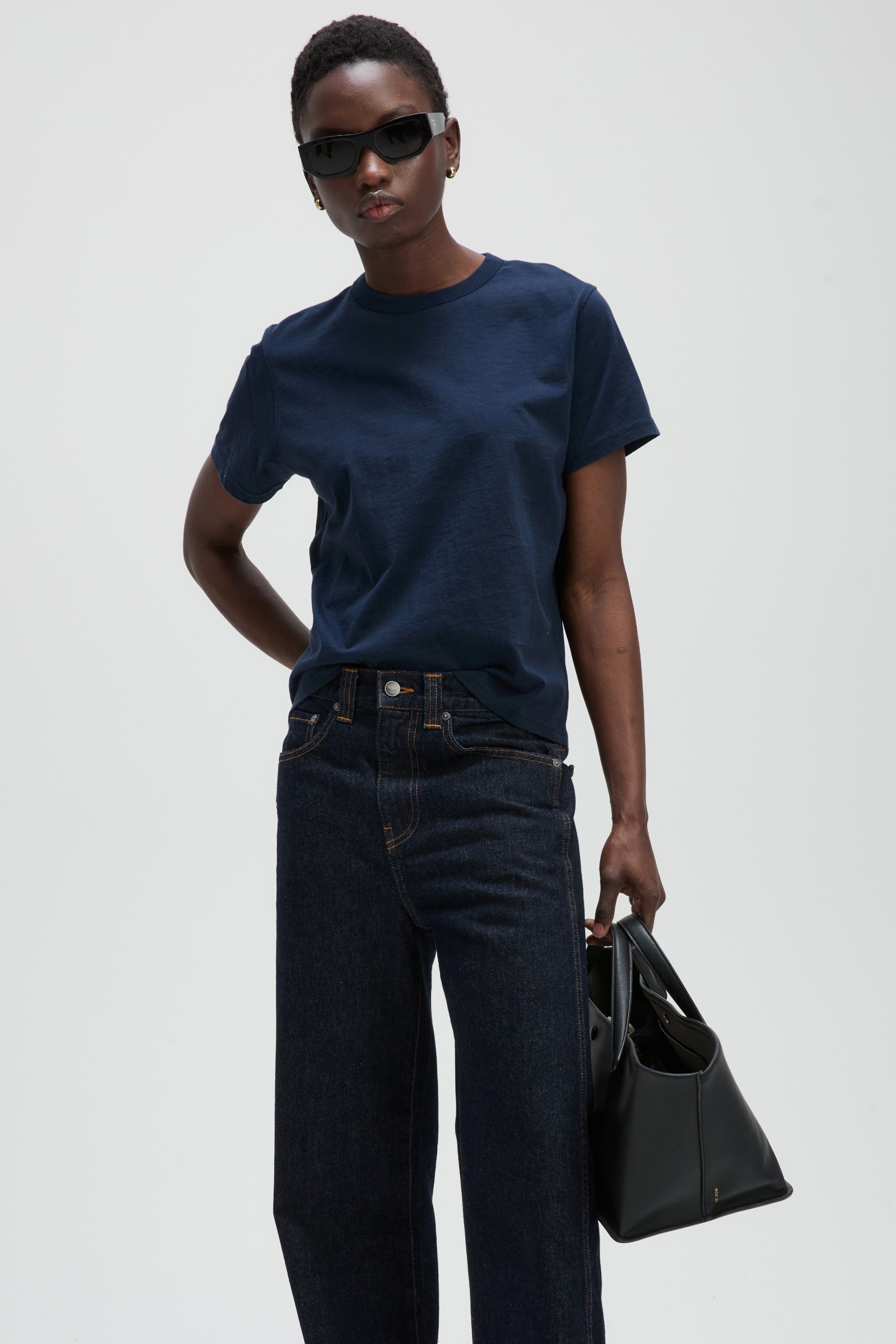 The Iconically Soft Perfect Tee In Navy – Sold Out NYC