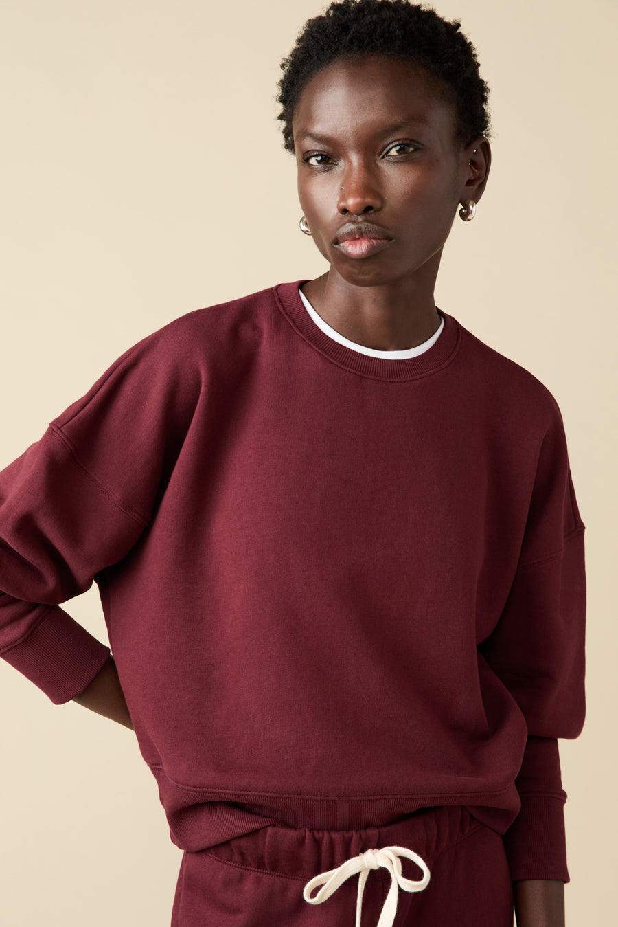 The Everyday Sweatshirt in Wine