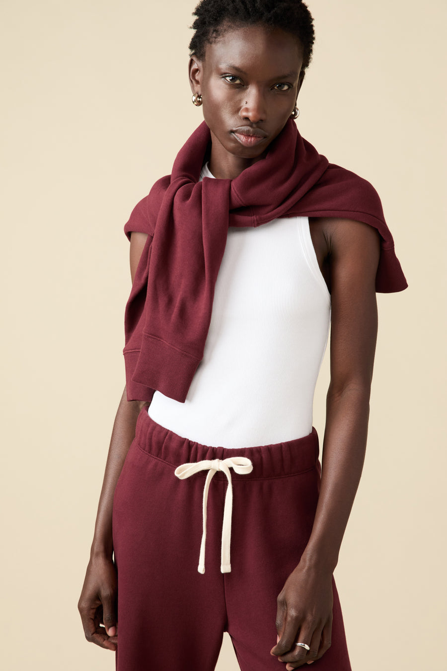 The Everyday Sweatshirt in Wine
