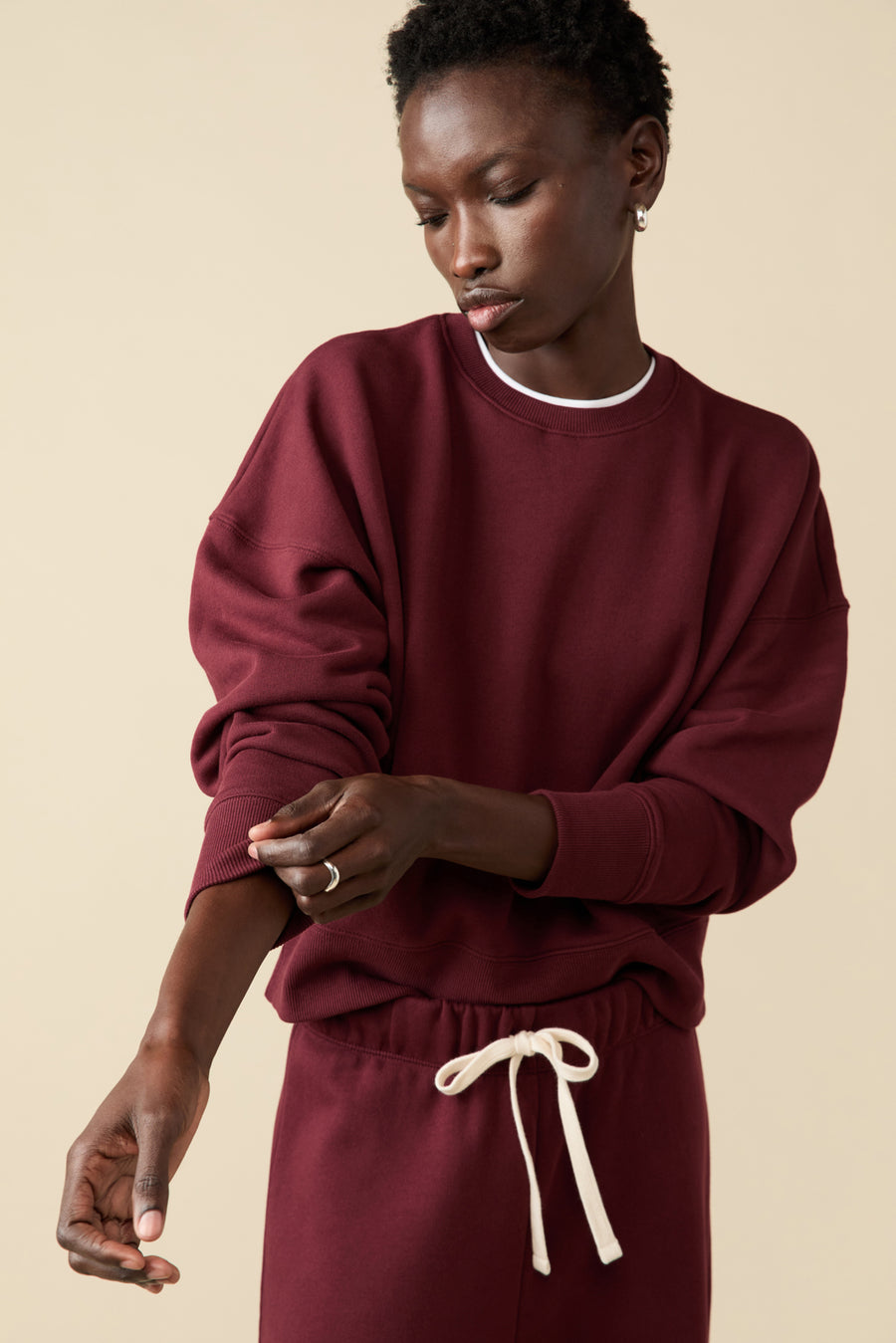 The Everyday Sweatshirt in Wine