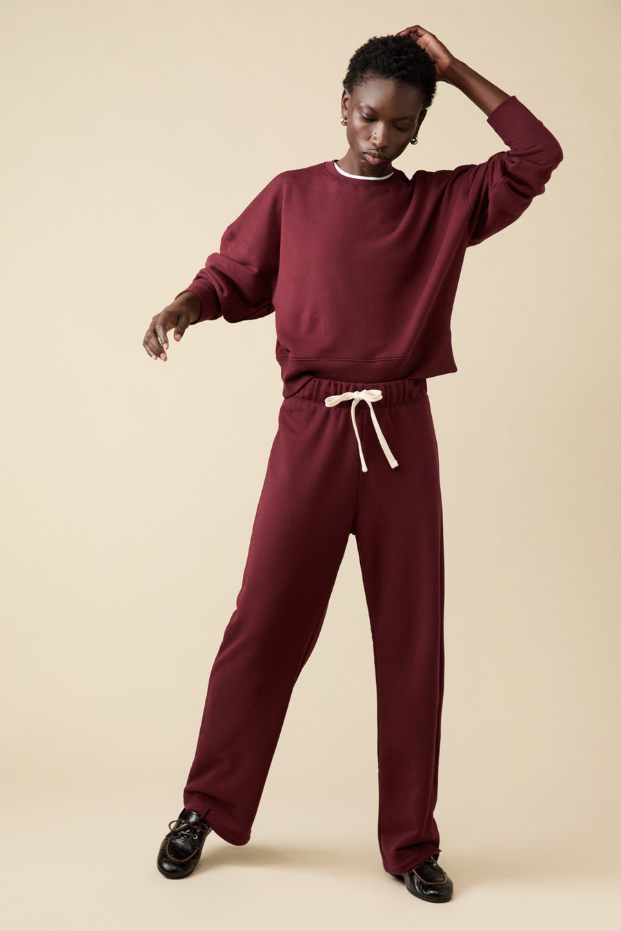 The Everyday Sweatshirt in Wine