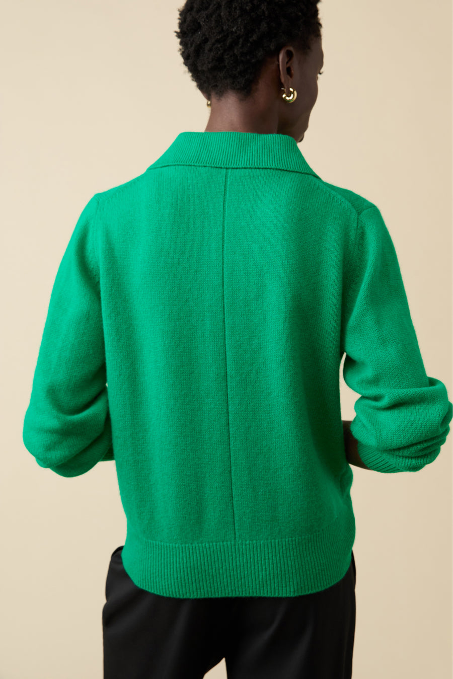 The Cashmere Polo in Jade
