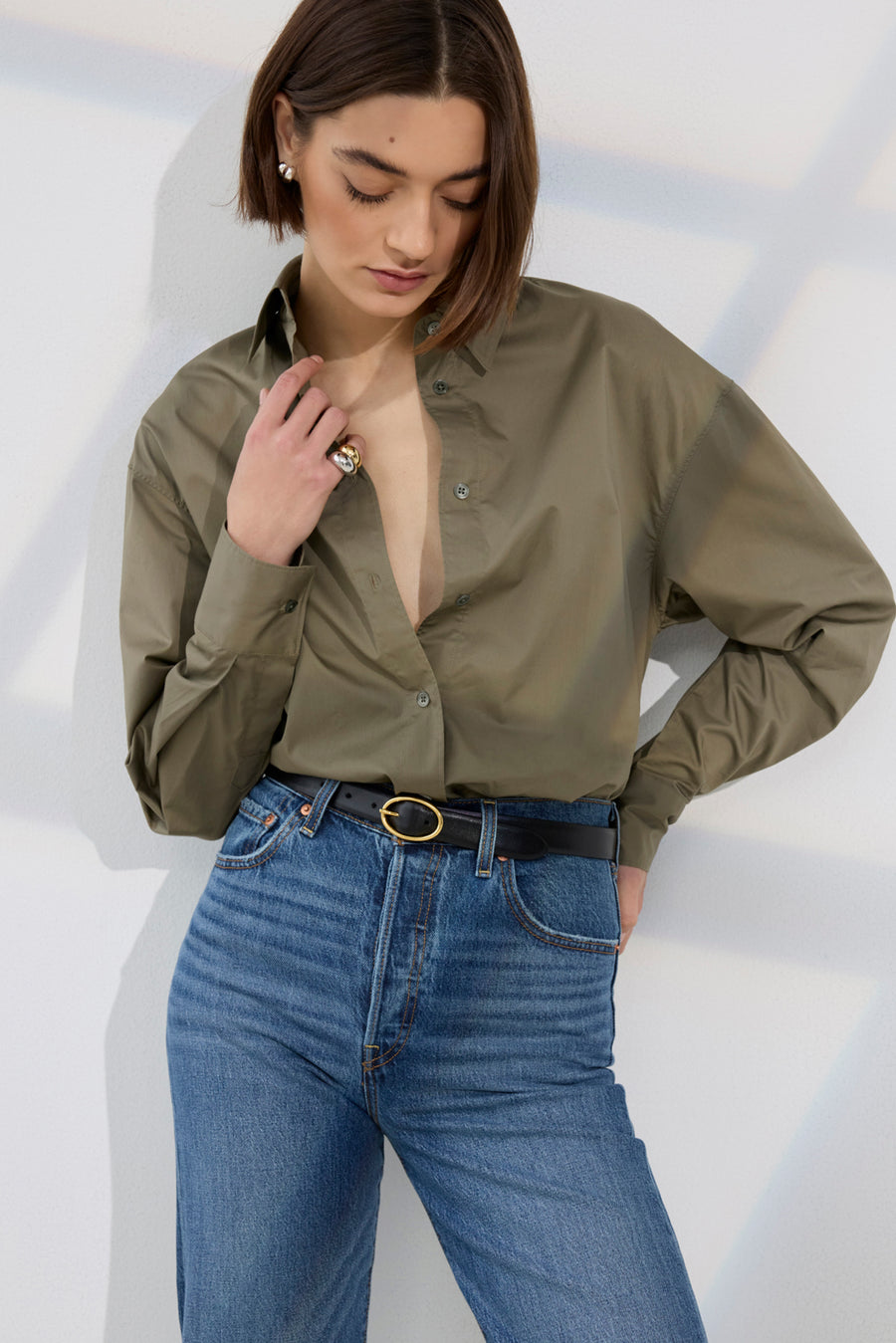 The Everything Shirt in Olive