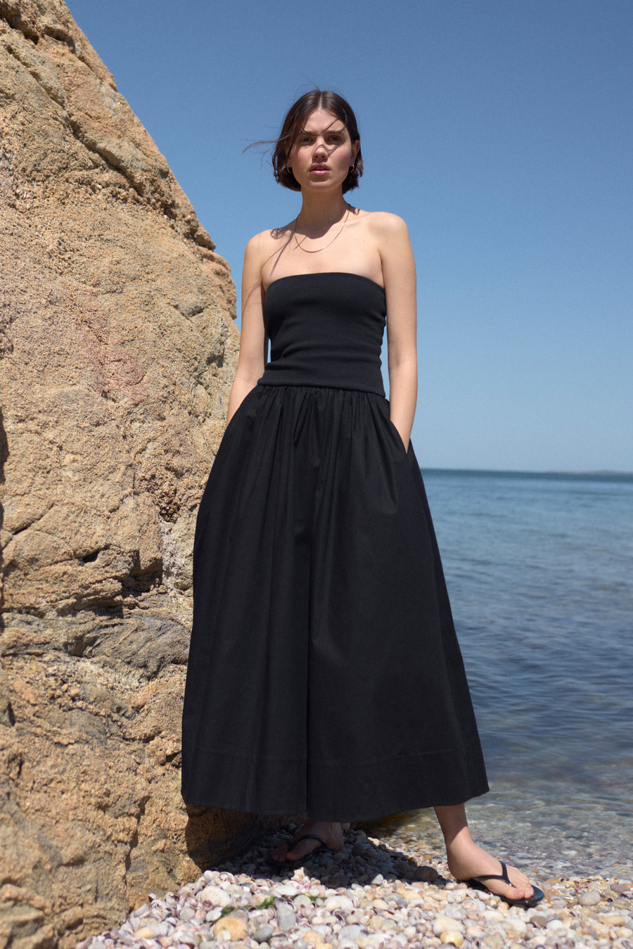 The Strapless RSVP Dress in Black