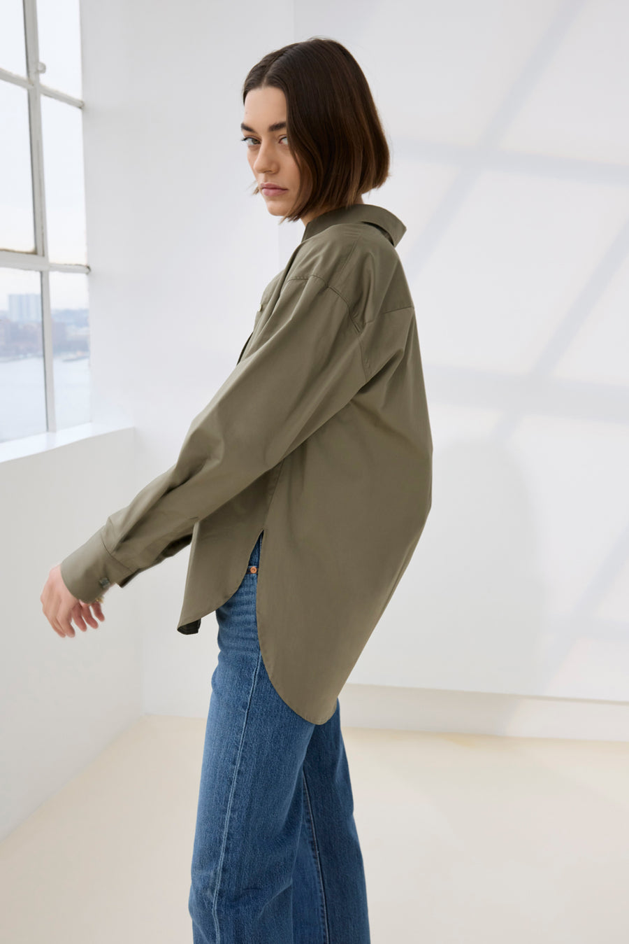 The Everything Shirt in Olive