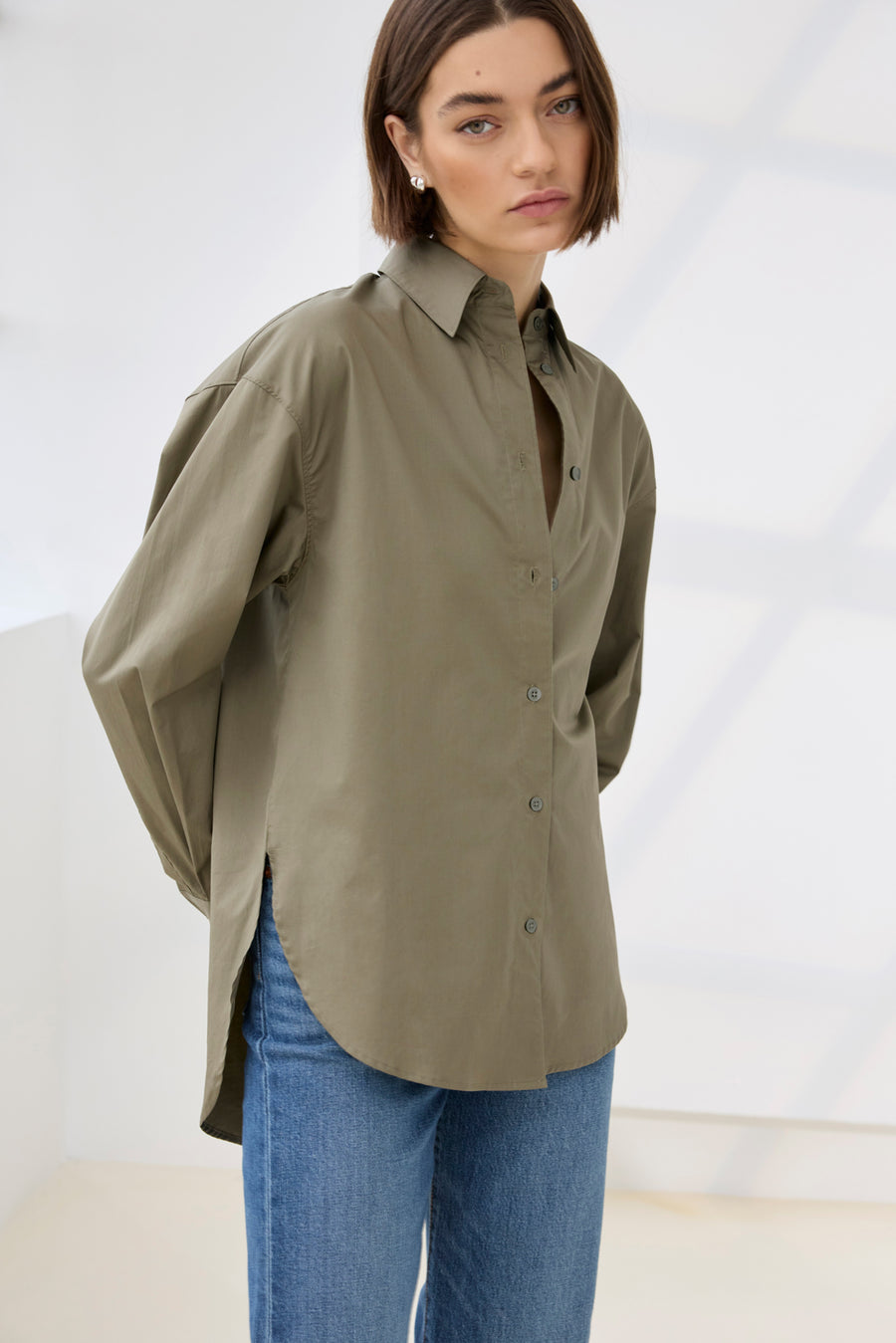 The Everything Shirt in Olive