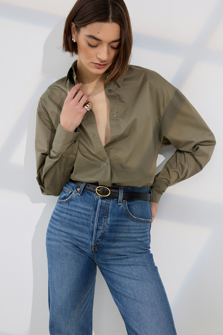 The Everything Shirt in Olive