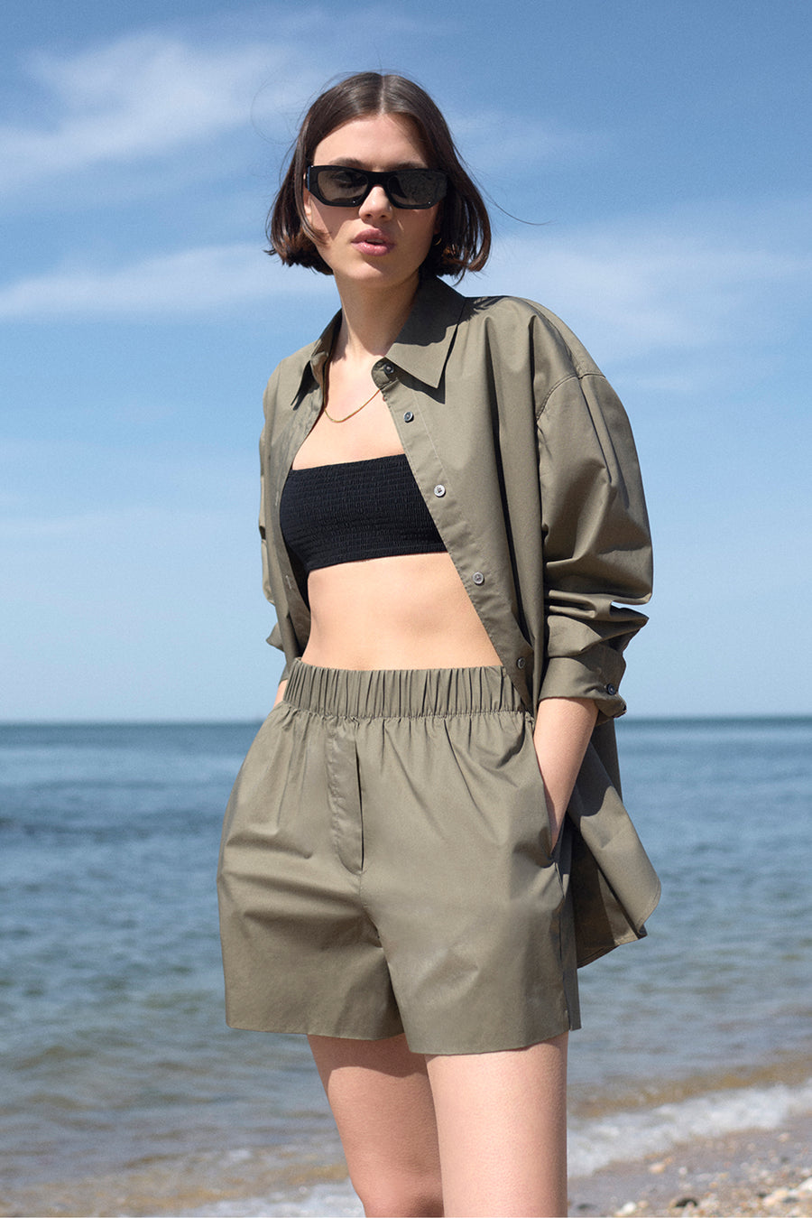The Everything Short in Olive