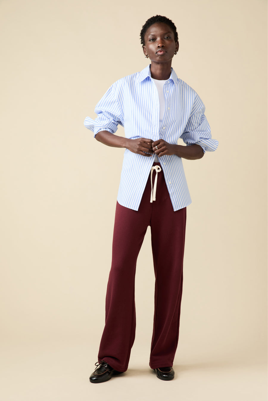 The Everything Shirt in French Blue Stripe