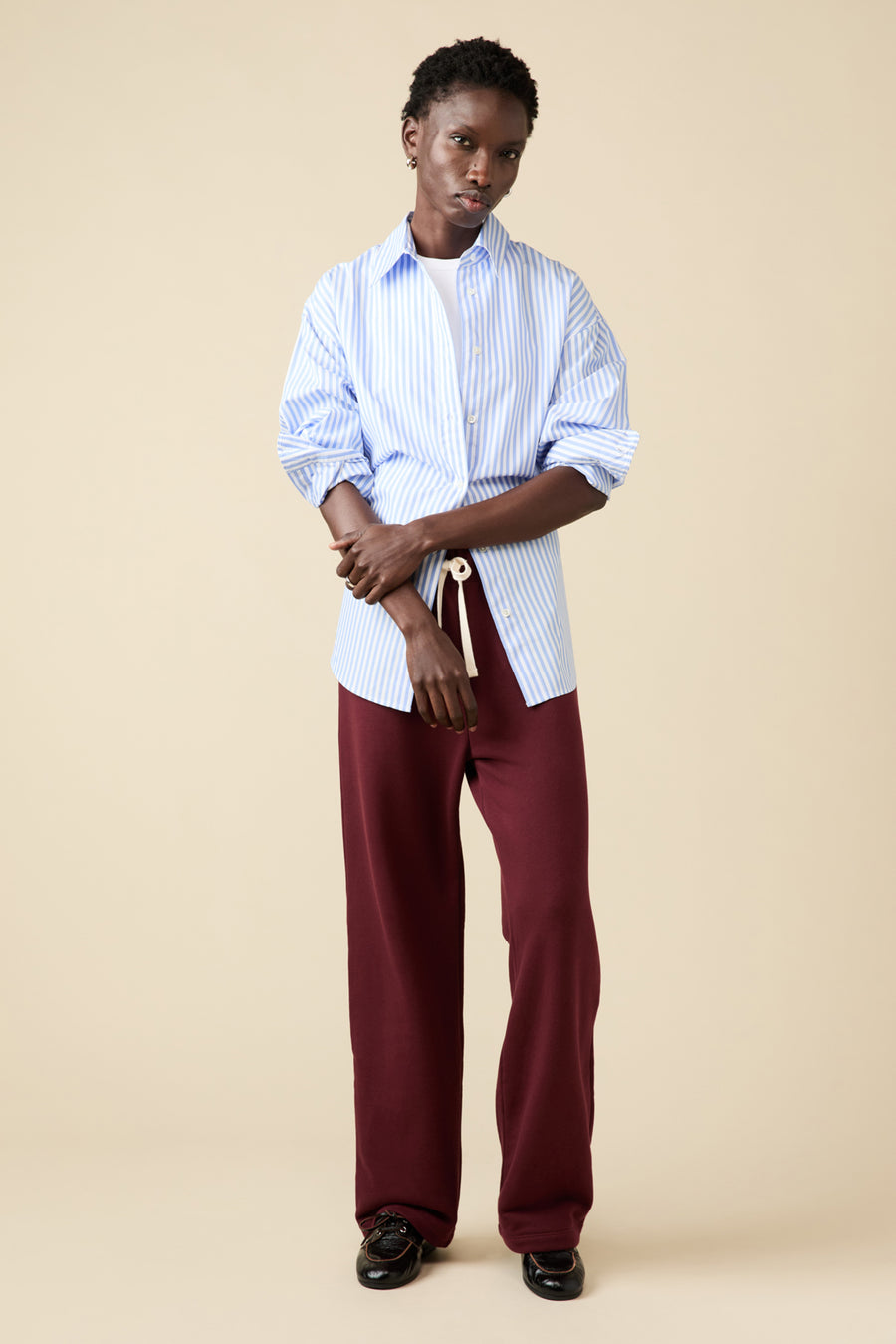 The Everything Shirt in French Blue Stripe