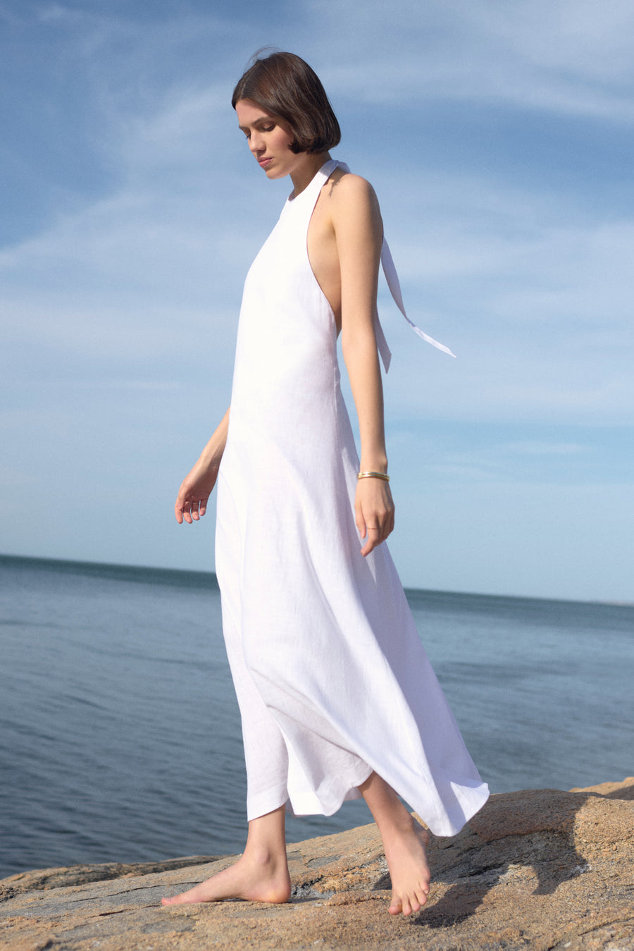 The Fte Linen Dress in White Sold Out NYC The Fte Linen Dress in White Sold Out NYC