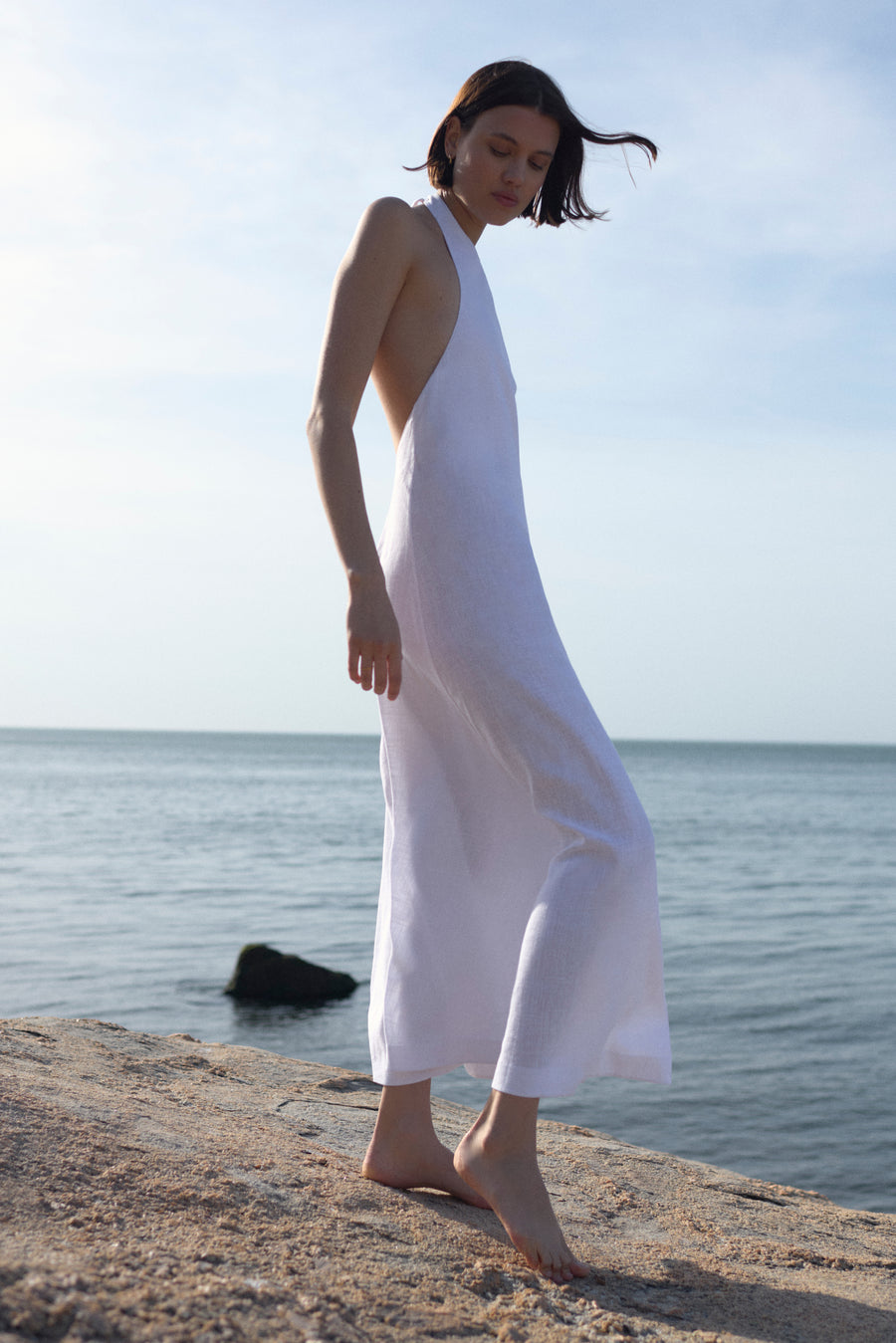 The Fte Linen Dress in White Sold Out NYC The Fte Linen Dress in White Sold Out NYC