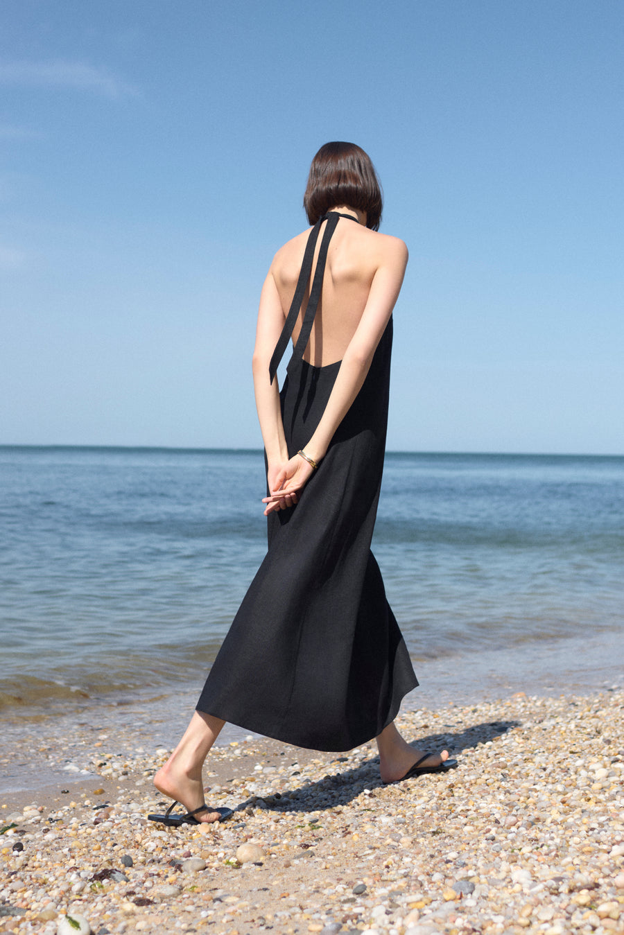 The Fte Linen Dress in Black Sold Out NYC The Fte Linen Dress in Black Sold Out NYC