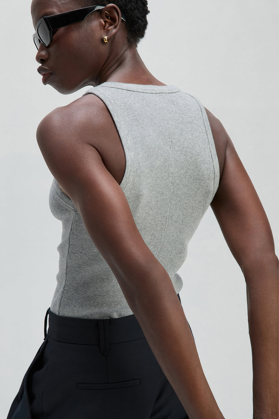 トップス Bijoux grey tanktop The Not So Basic Tank in Heather Grey – Sold Out NYC