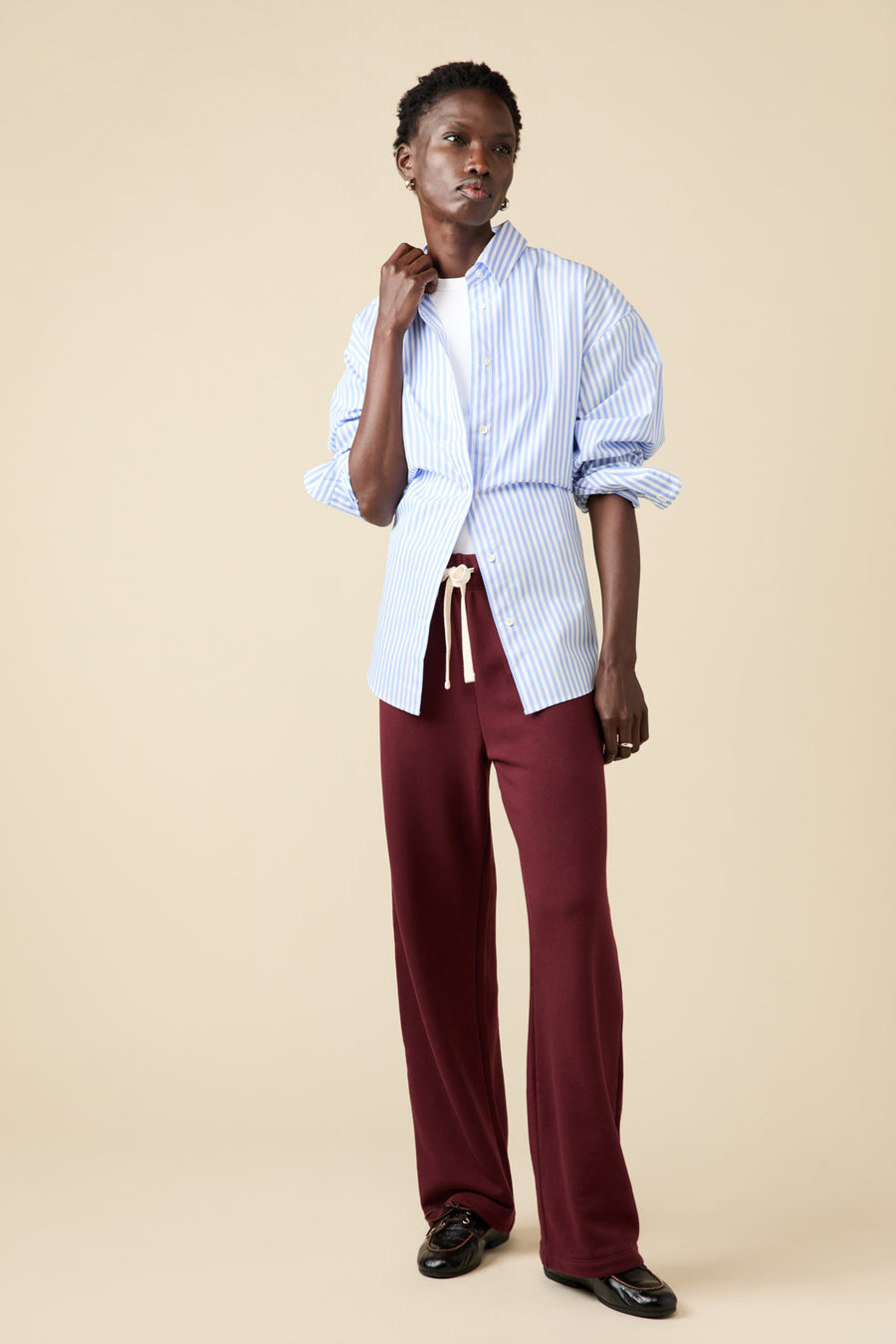 The Everyday Sweatpant in Wine