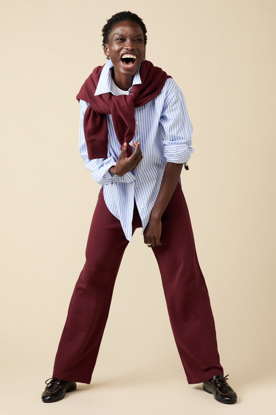 The Everyday Sweatpant in Wine