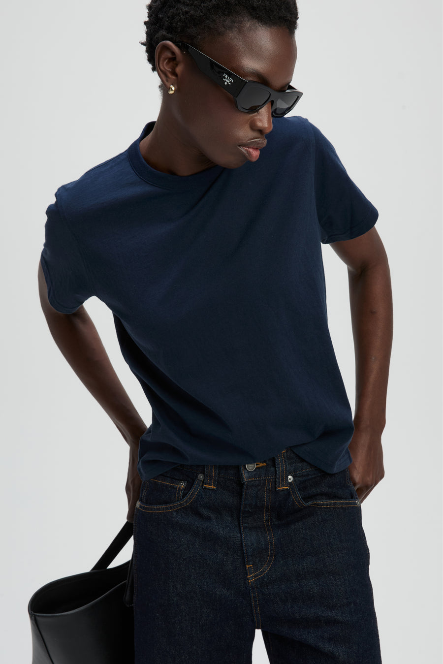 The Iconically Soft Perfect Tee In Navy – Sold Out NYC