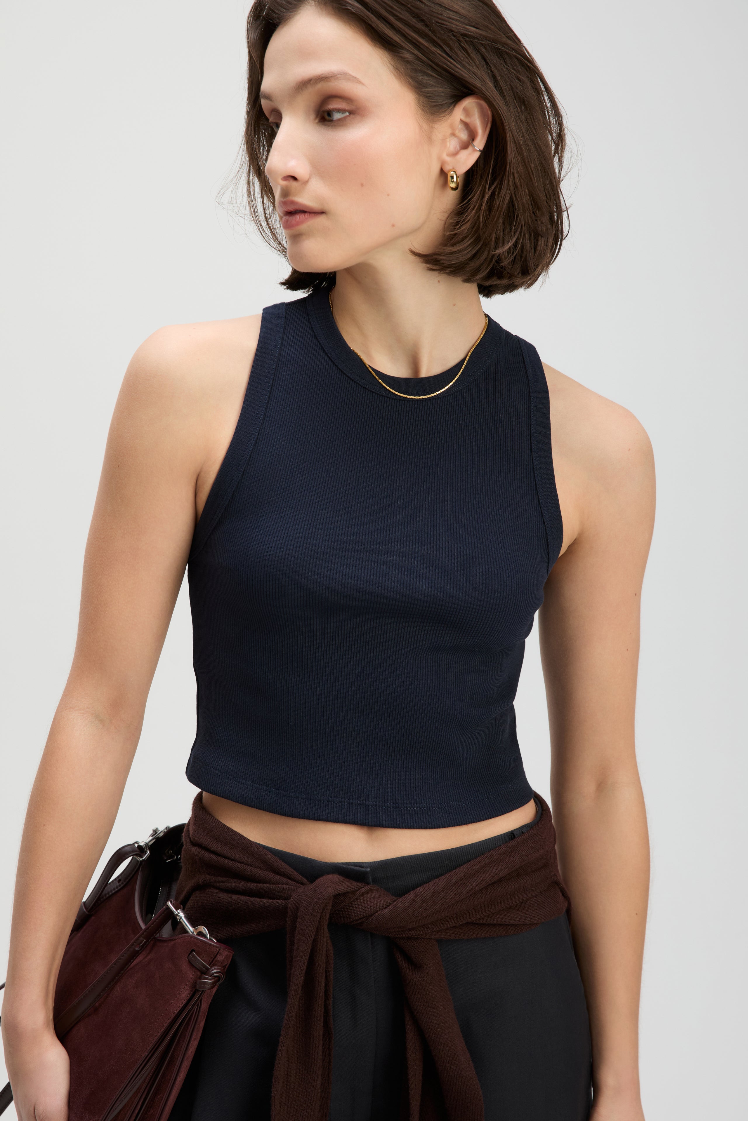 Cropped Not So Basic Tank