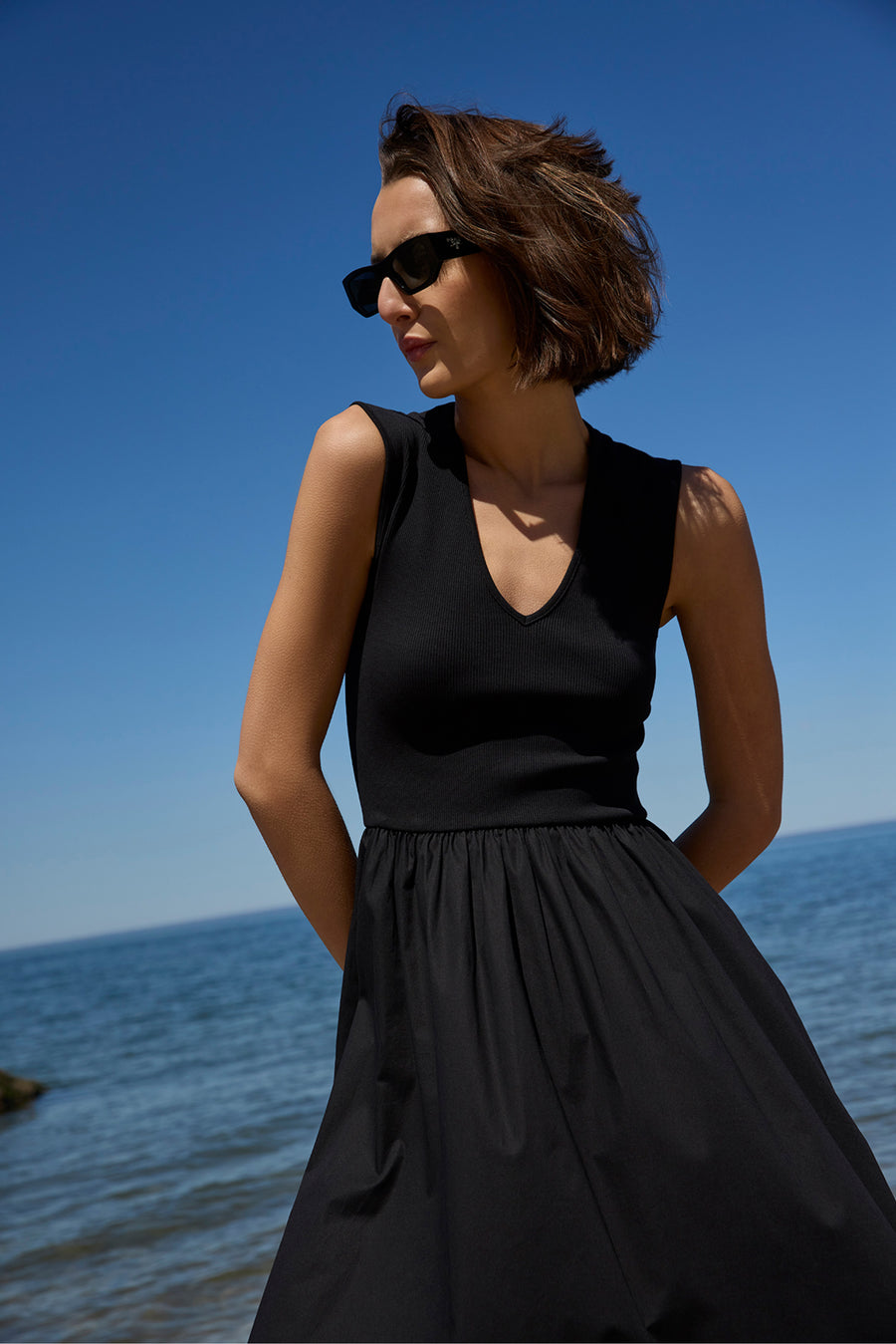 The V-Neck RSVP in Black – Sold Out NYC