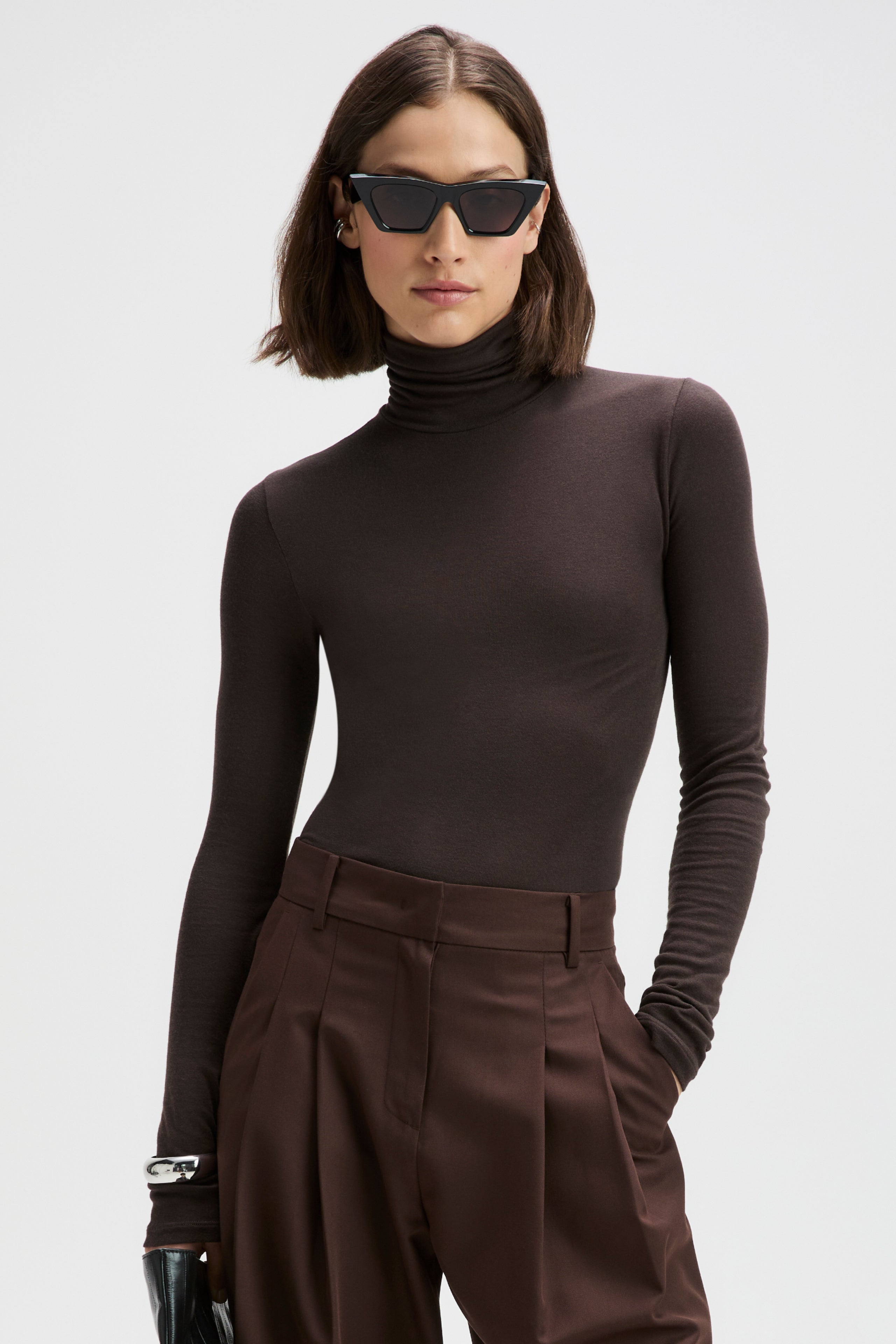 Cashmere Turtleneck Chocolate