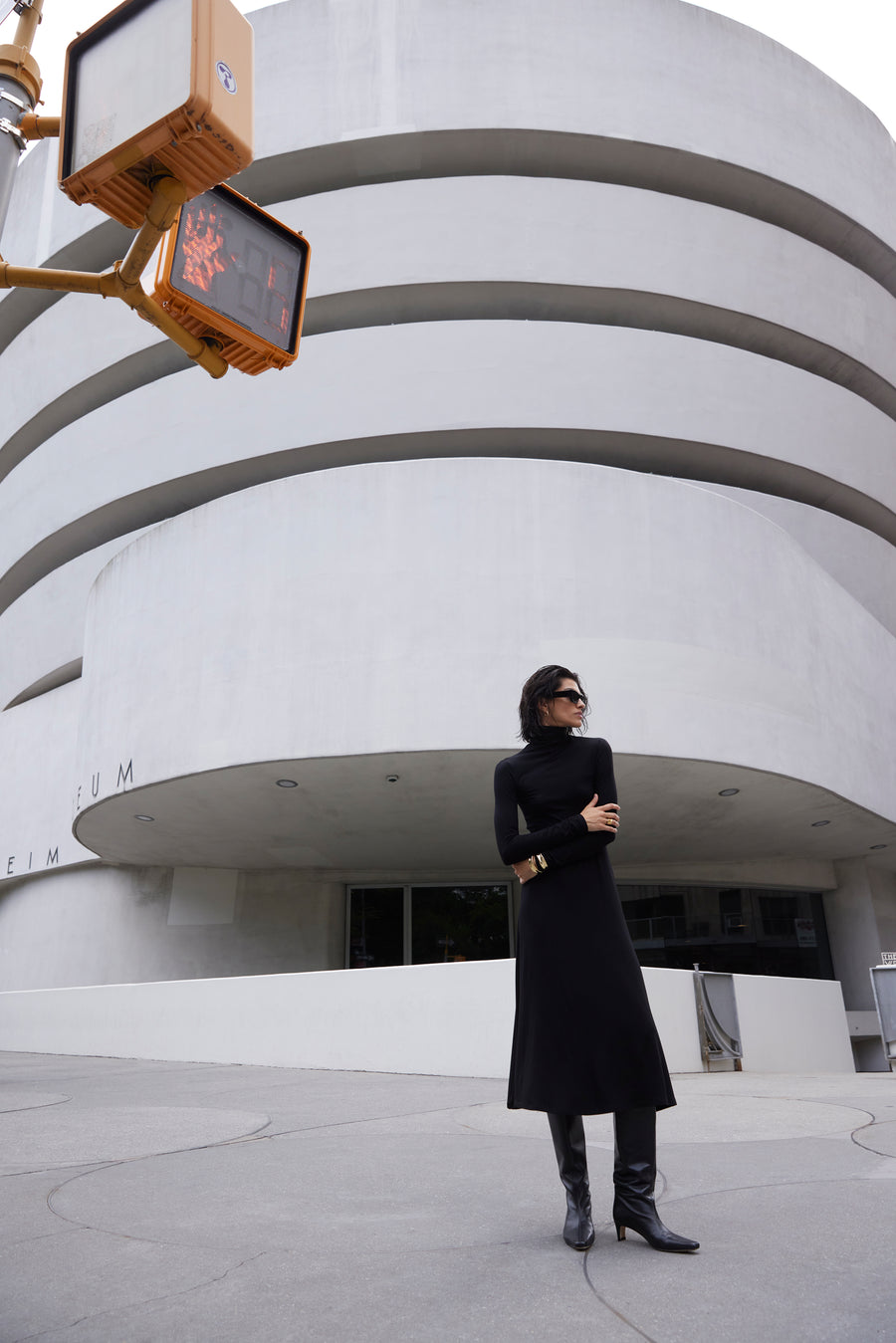 The Turtleneck Dress in Black