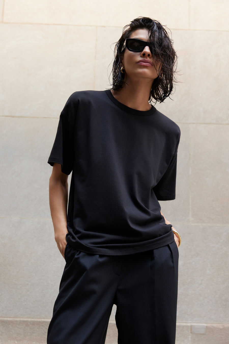 The Oversized Tee in Black