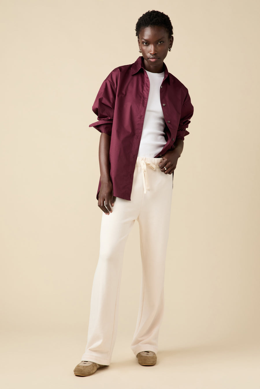 The Everyday Sweatpant in Cream
