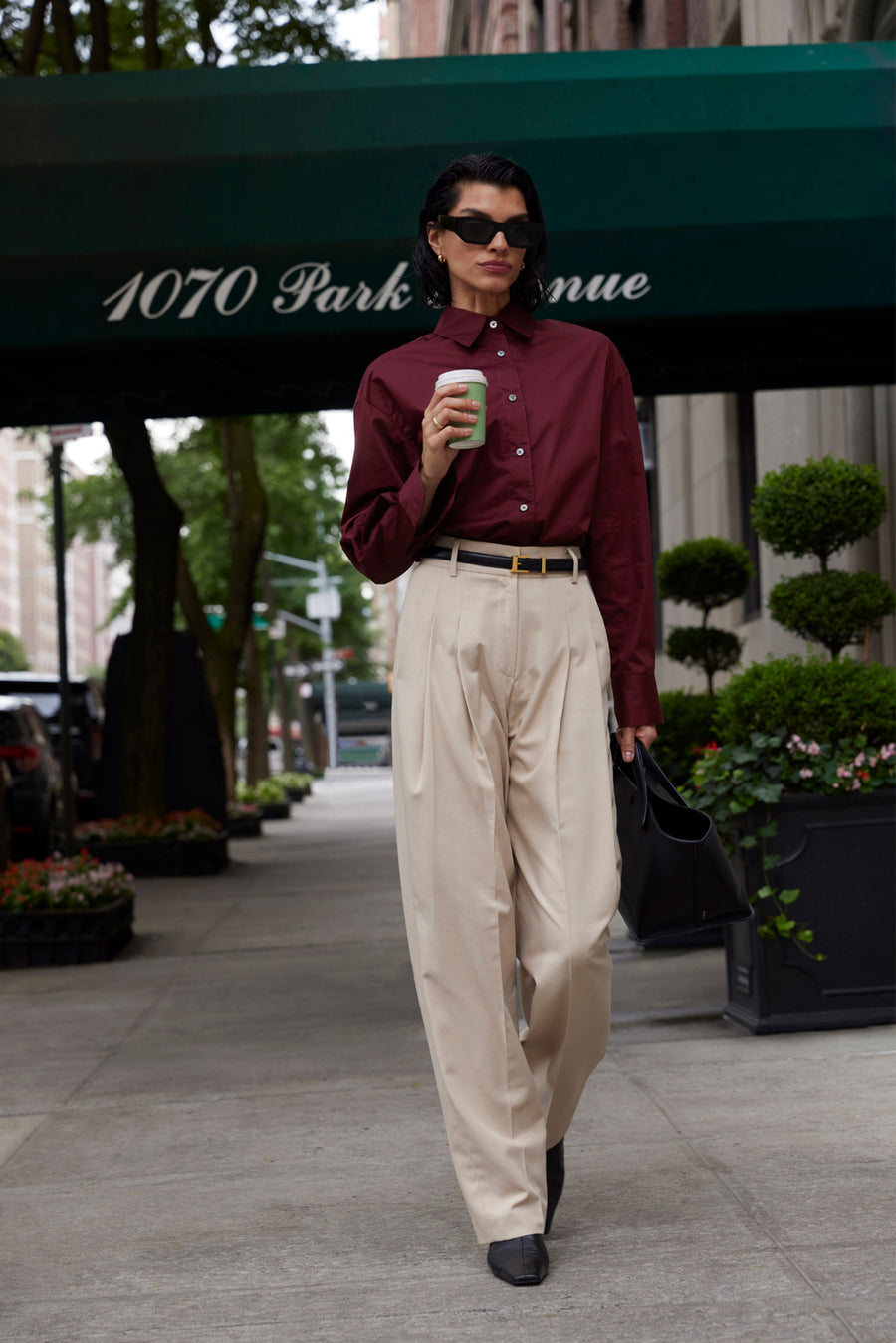 The Everything Shirt in Bordeaux