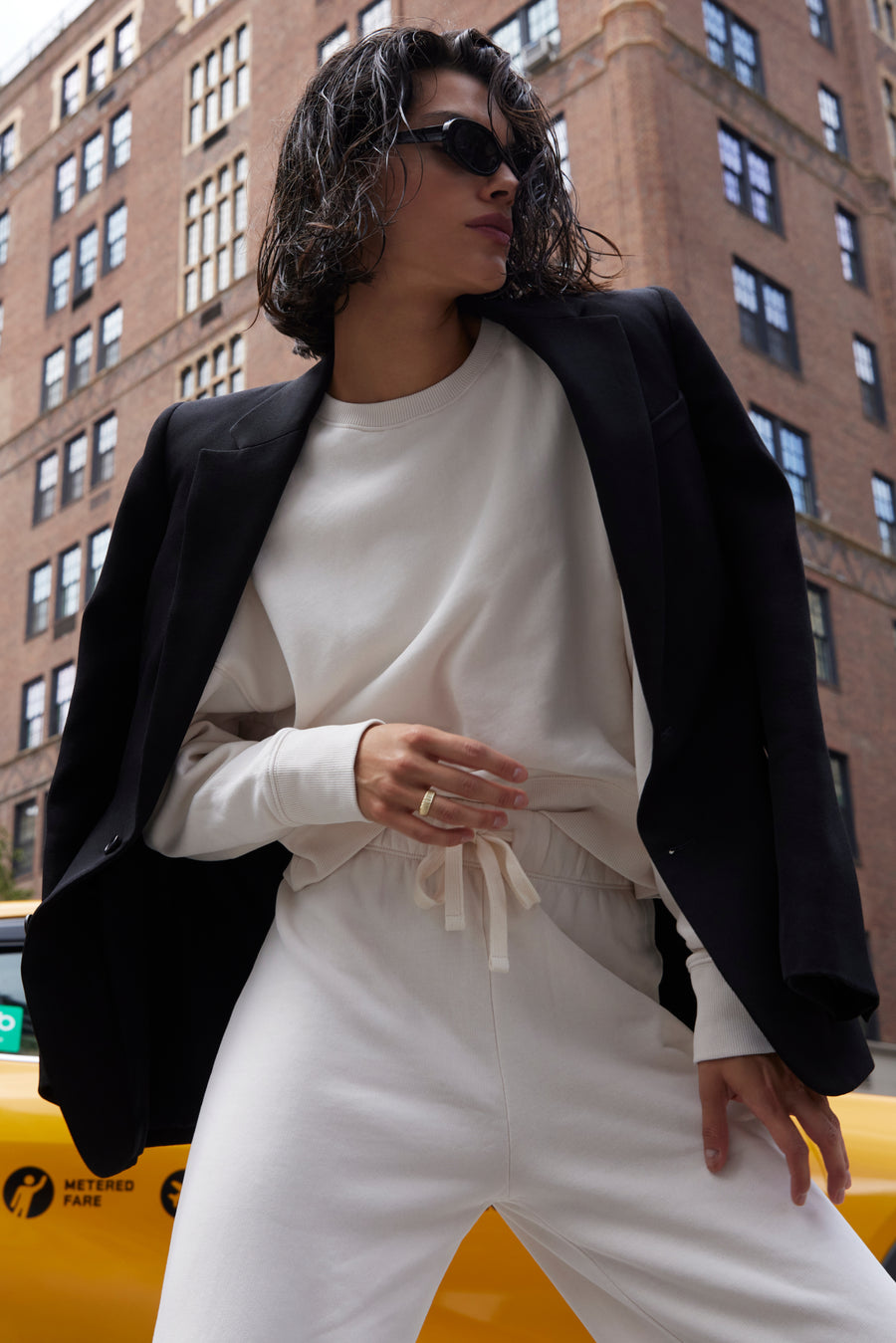 The Everyday Sweatpant in Cream