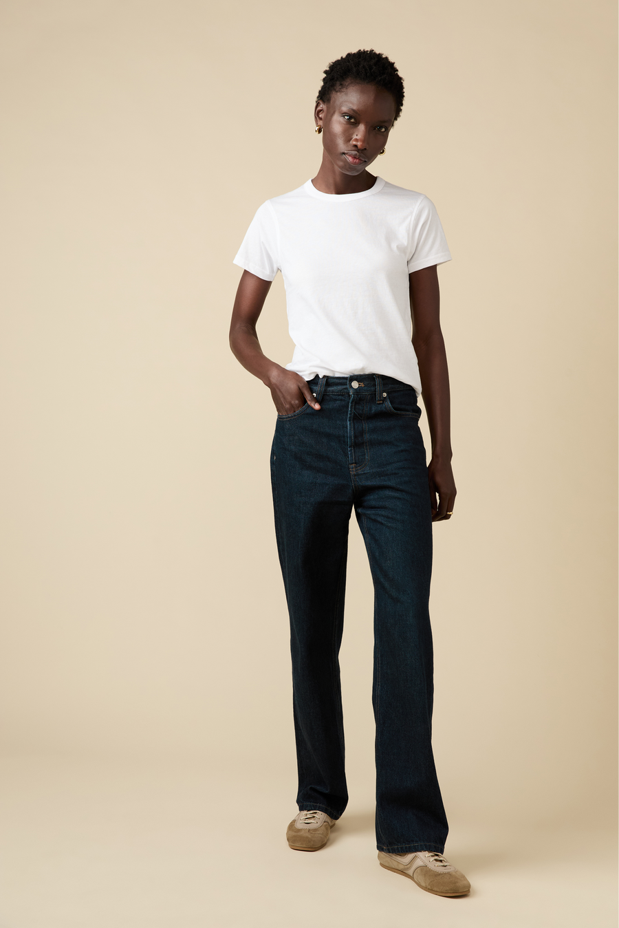 The Shrunken Perfect Tee in White