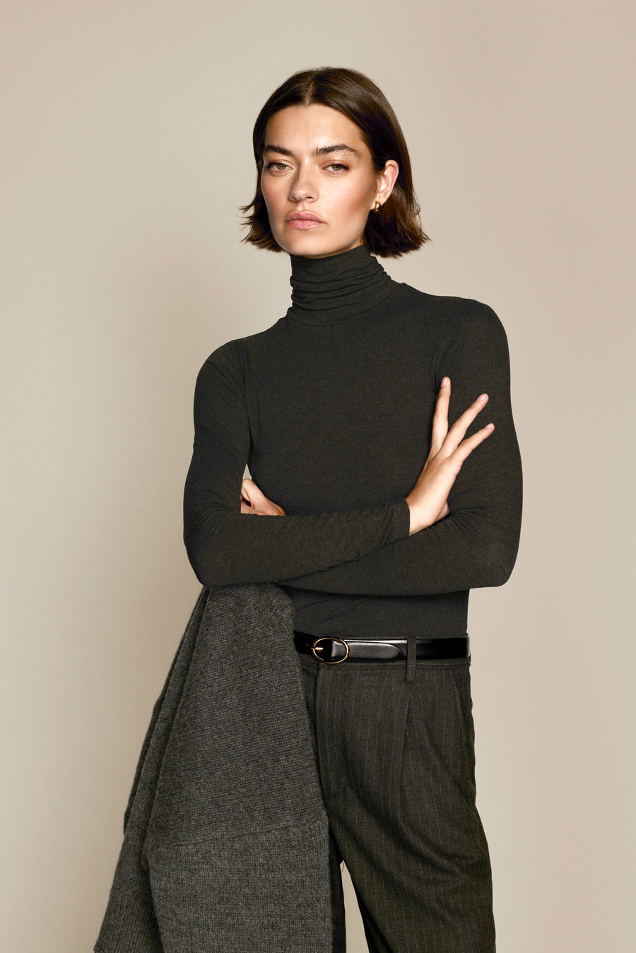 The Turtleneck In Charcoal