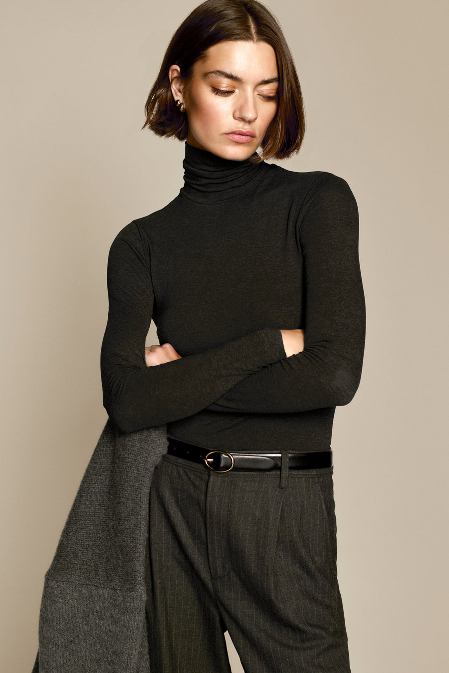 The Turtleneck In Charcoal