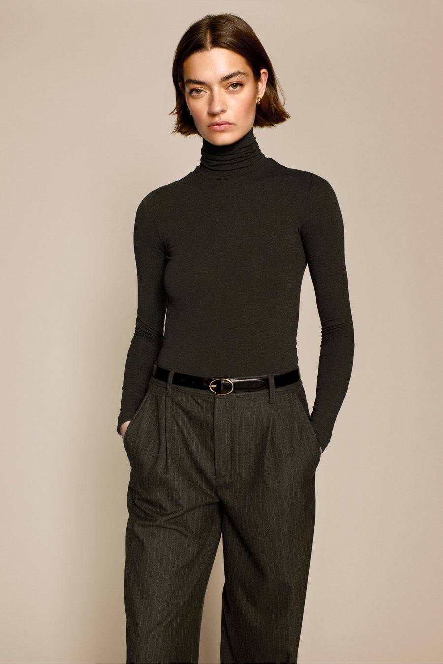 The Turtleneck In Charcoal