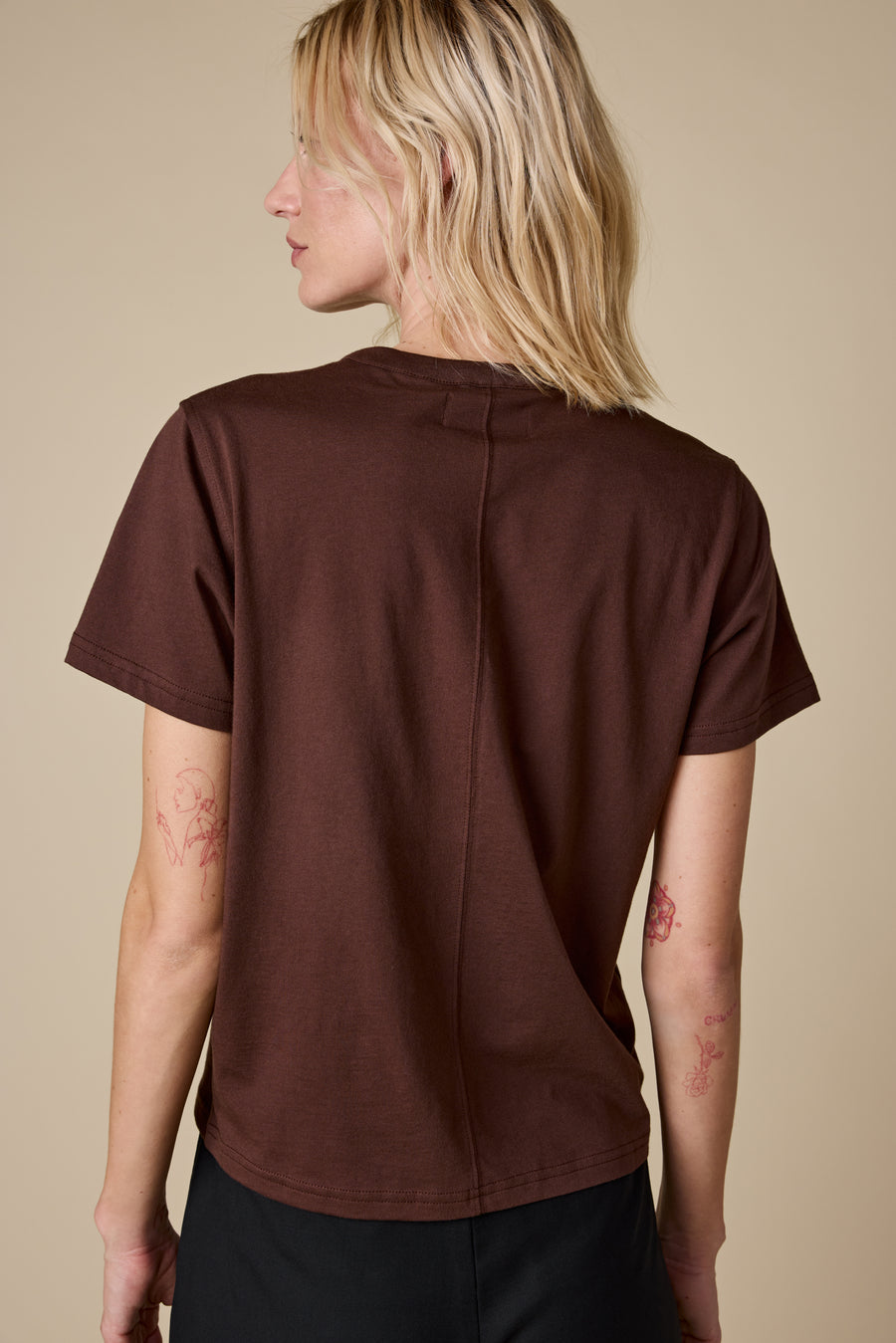 The Iconically Soft Perfect Tee in Chocolate