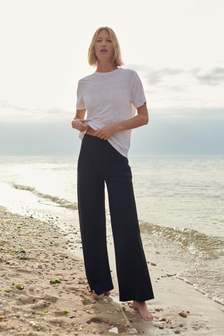 The Linen Perfect Tee in White