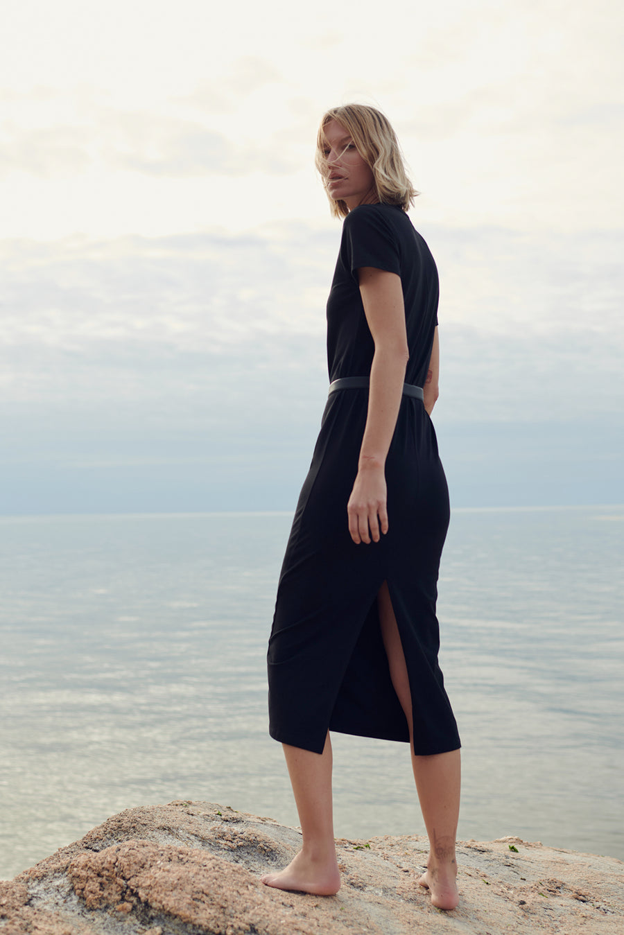 The Perfect Tee Dress in Black