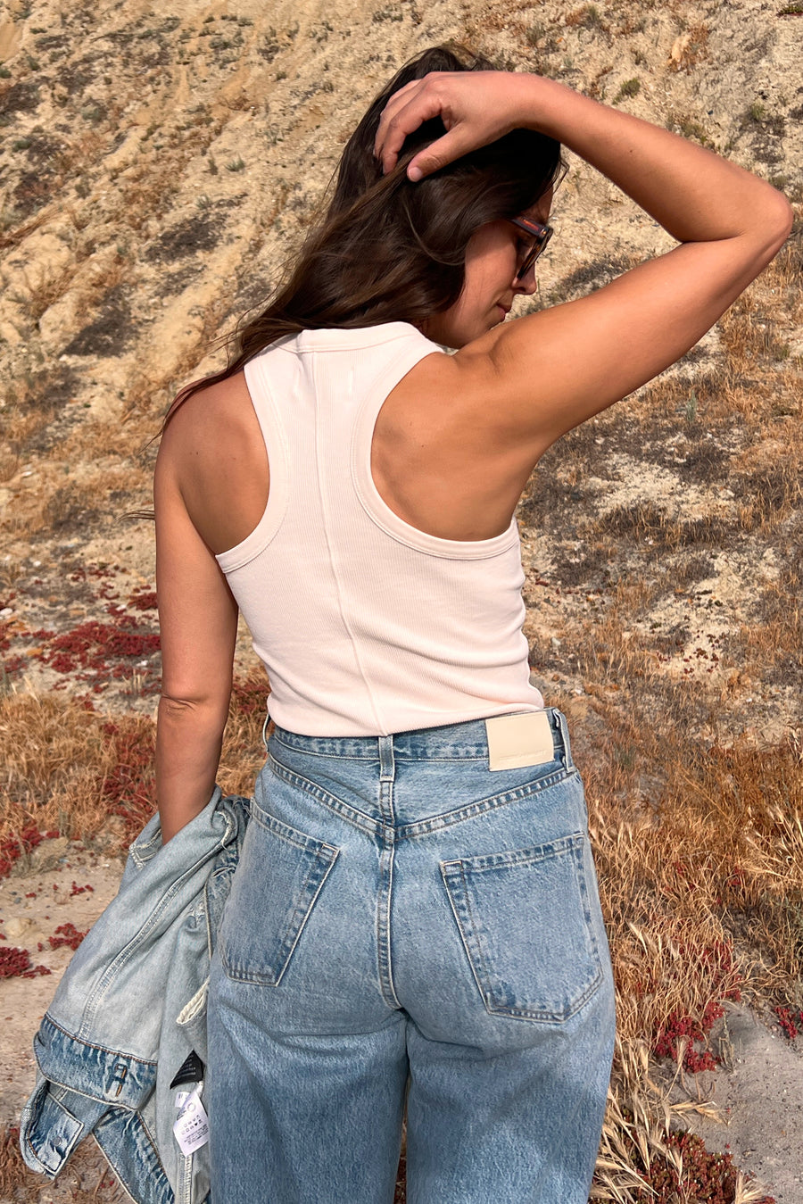 The Racerback Tank In Cream