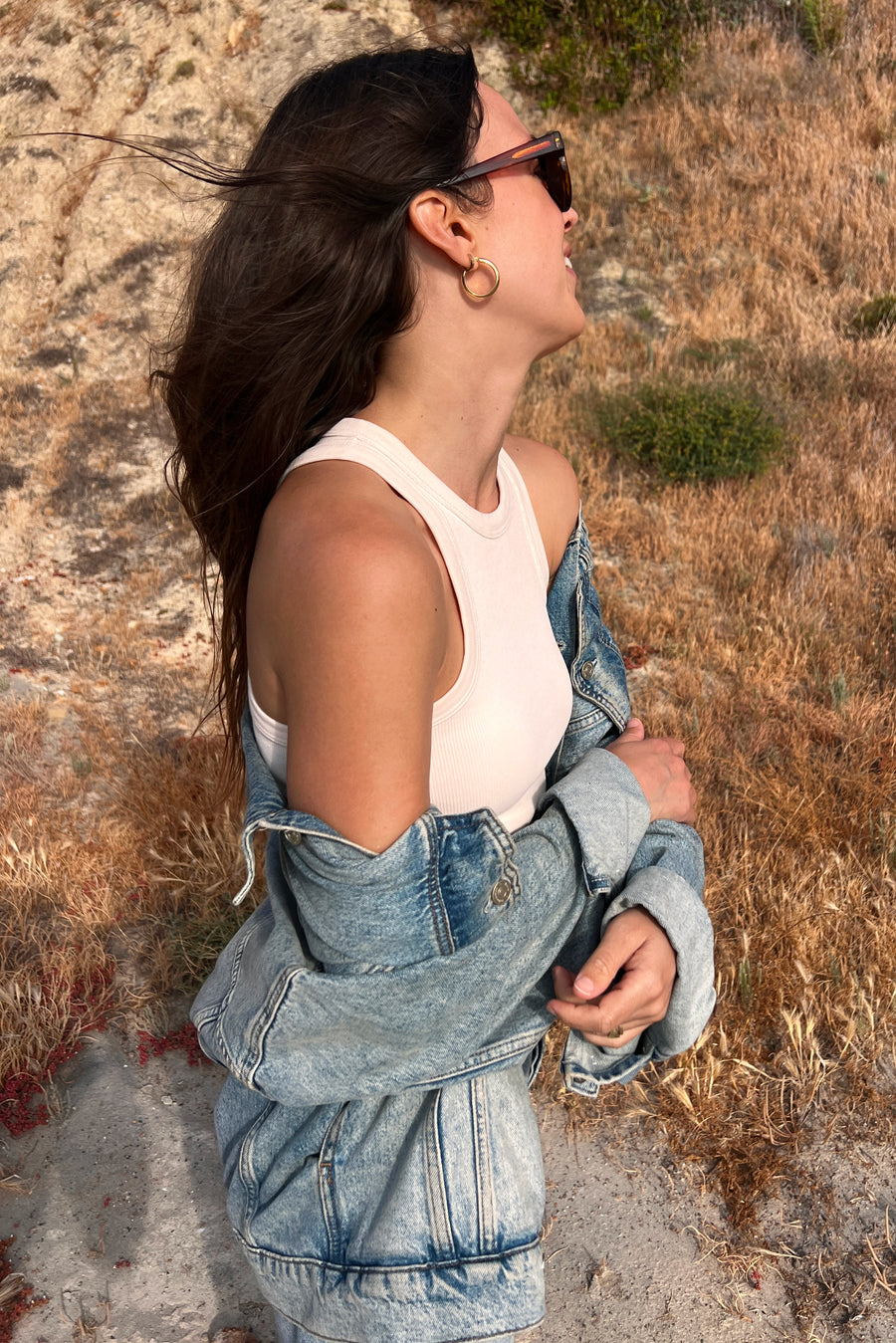 The Racerback Tank In Cream