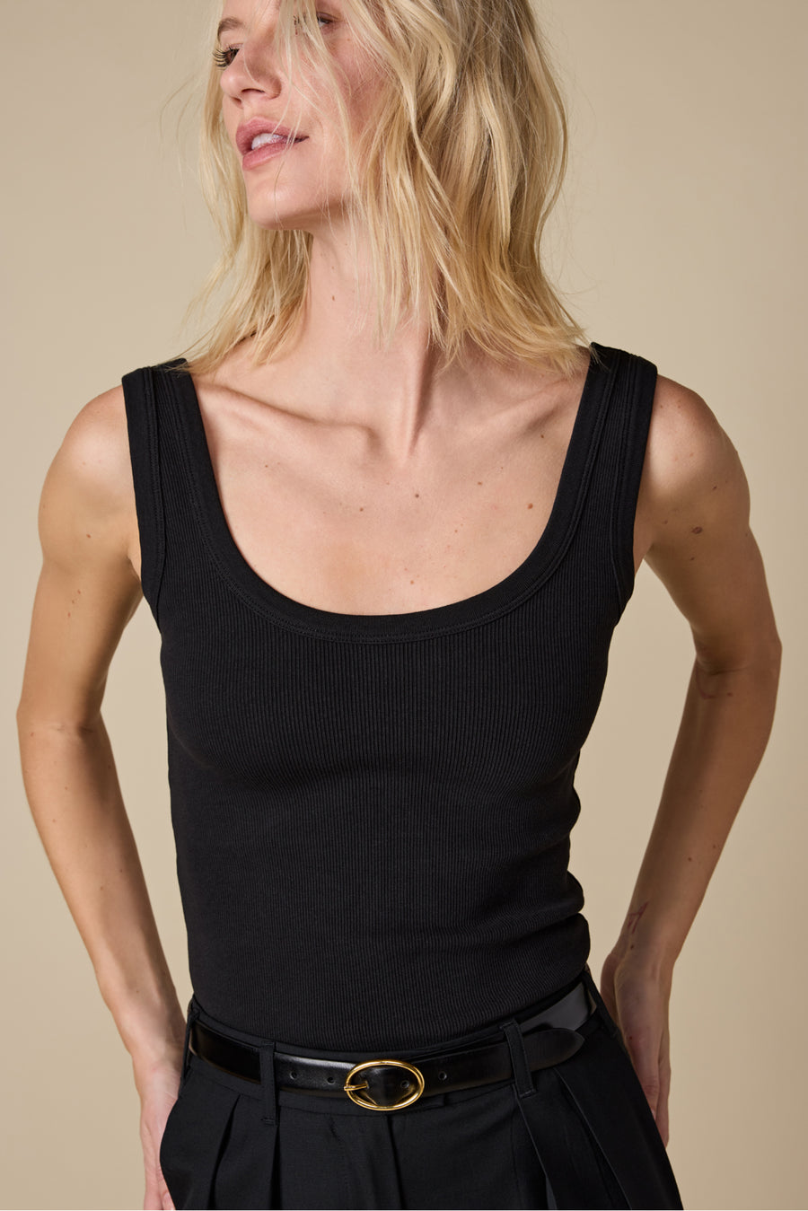 The Scoop It Up Tank in Black